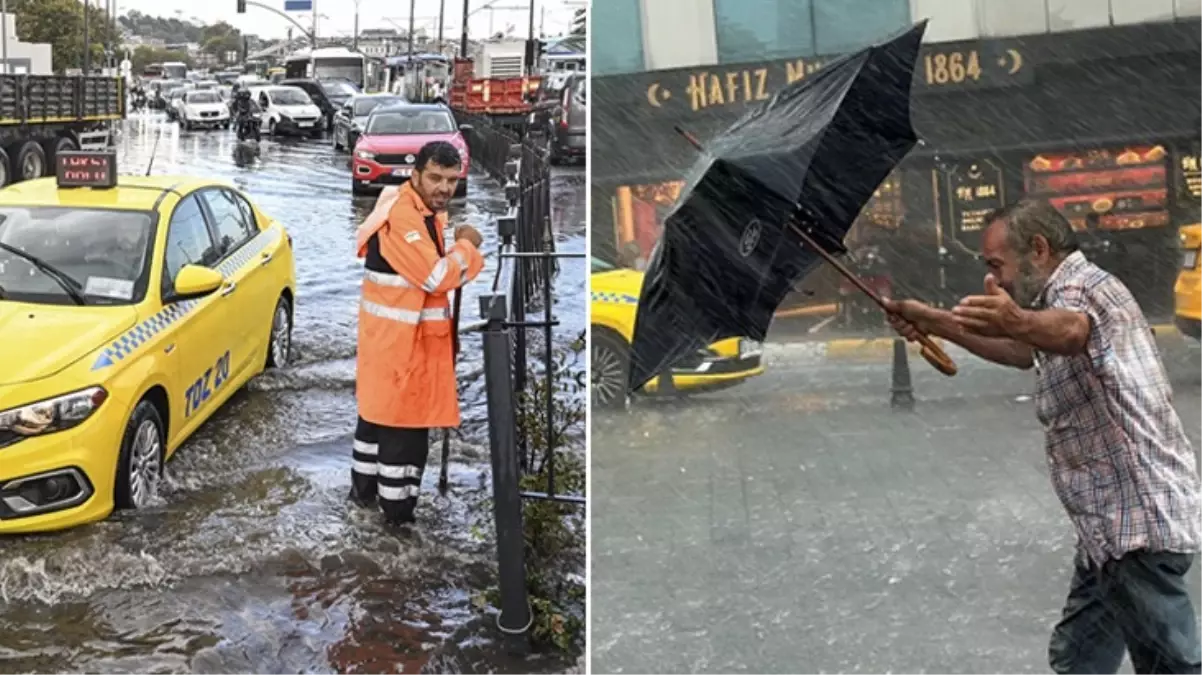 İstanbul\'da sağanak hayatı olumsuz etkiledi