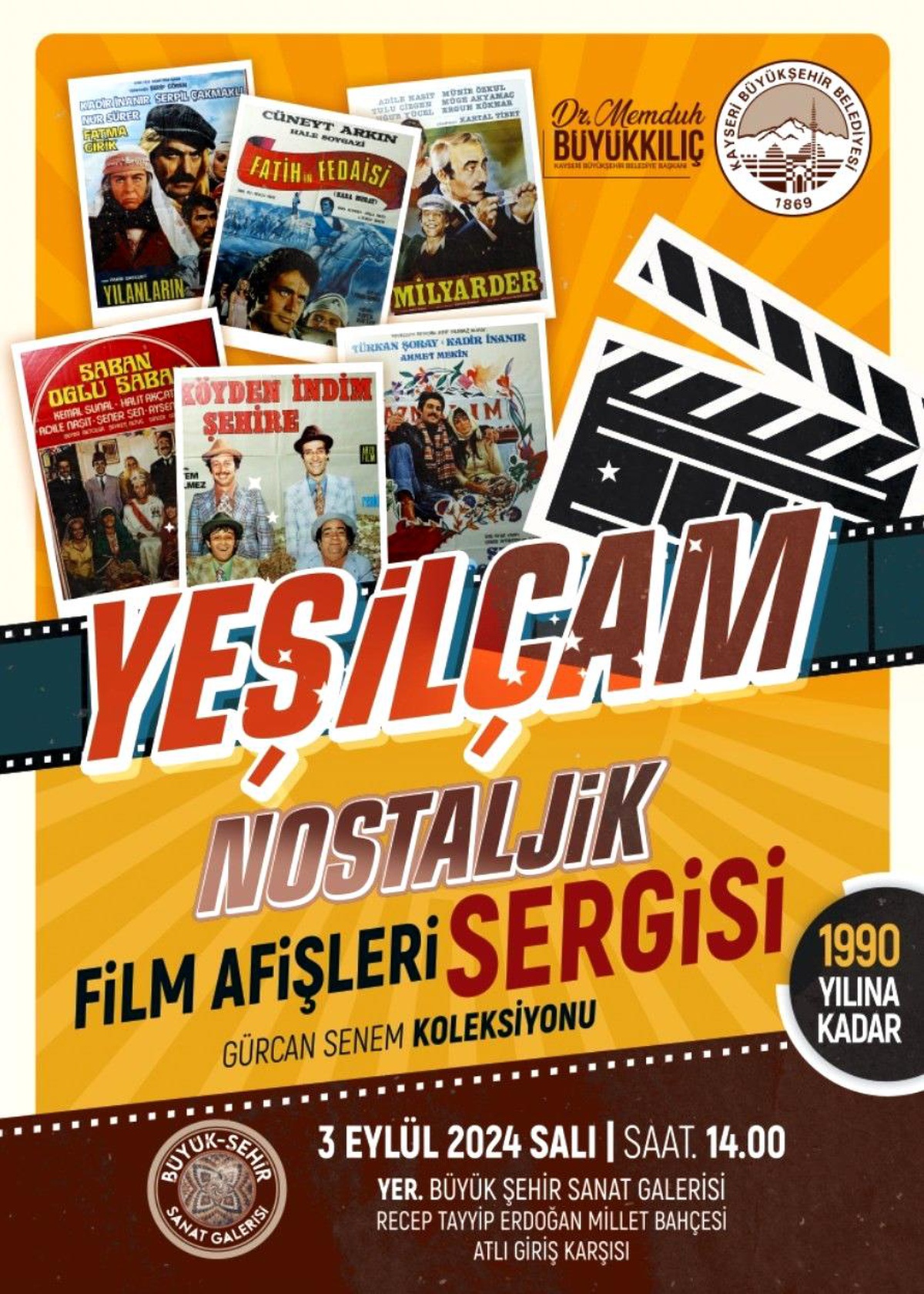 Kayseri Büyükşehir Belediyesi\'nden Yeşilçam Sergisi
