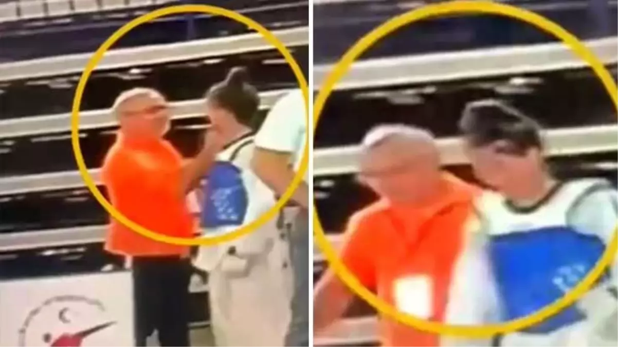 Tekvando Şampiyonası\'nda skandal görüntüler! Sözde antrenör, 13 yaşındaki sporcusunu tokatladı