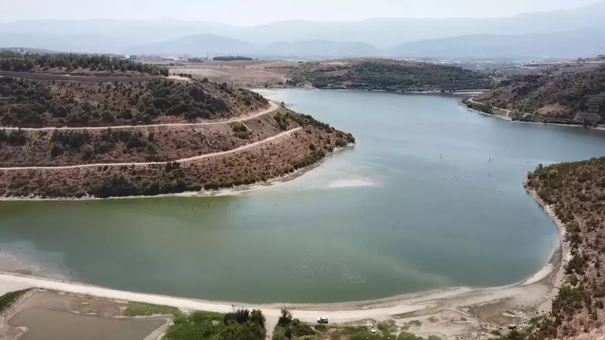 Boğazköy Barajı\'nda Kuraklık Nedeniyle Su Seviyesi Dip Yaptı