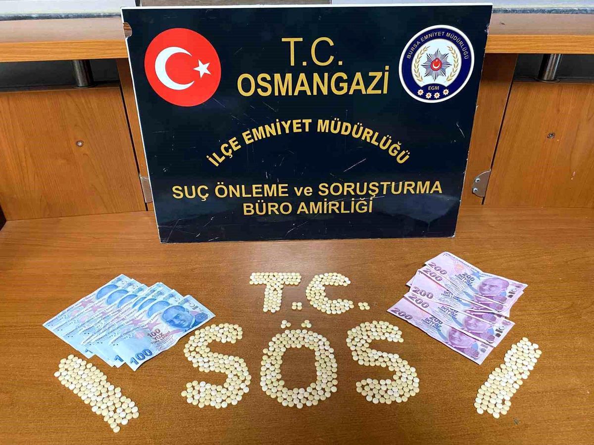 Bursa\'da 750 adet sentetik hap ele geçirildi