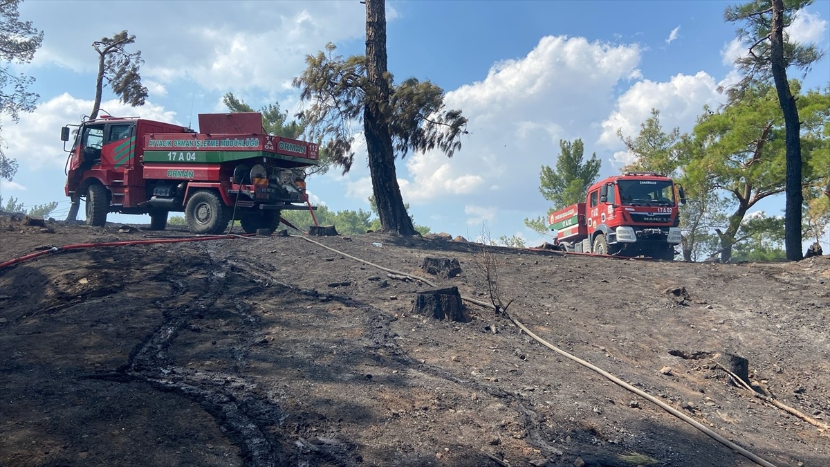 Çanakkale\'deki Orman Yangını Kontrol Altına Alındı