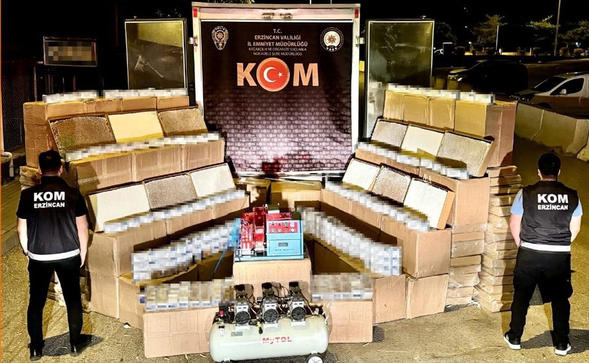 Erzincan\'da 2 Milyon 550 Bin Makaron Ele Geçirildi