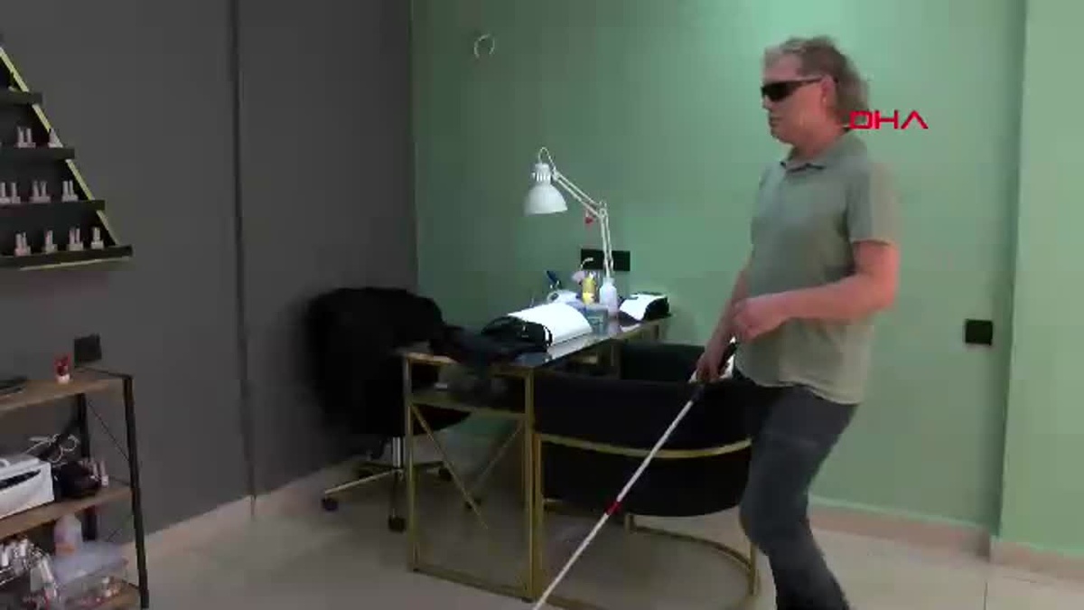 Görme engelli terör gazisi tırnak bakım merkezi açtı