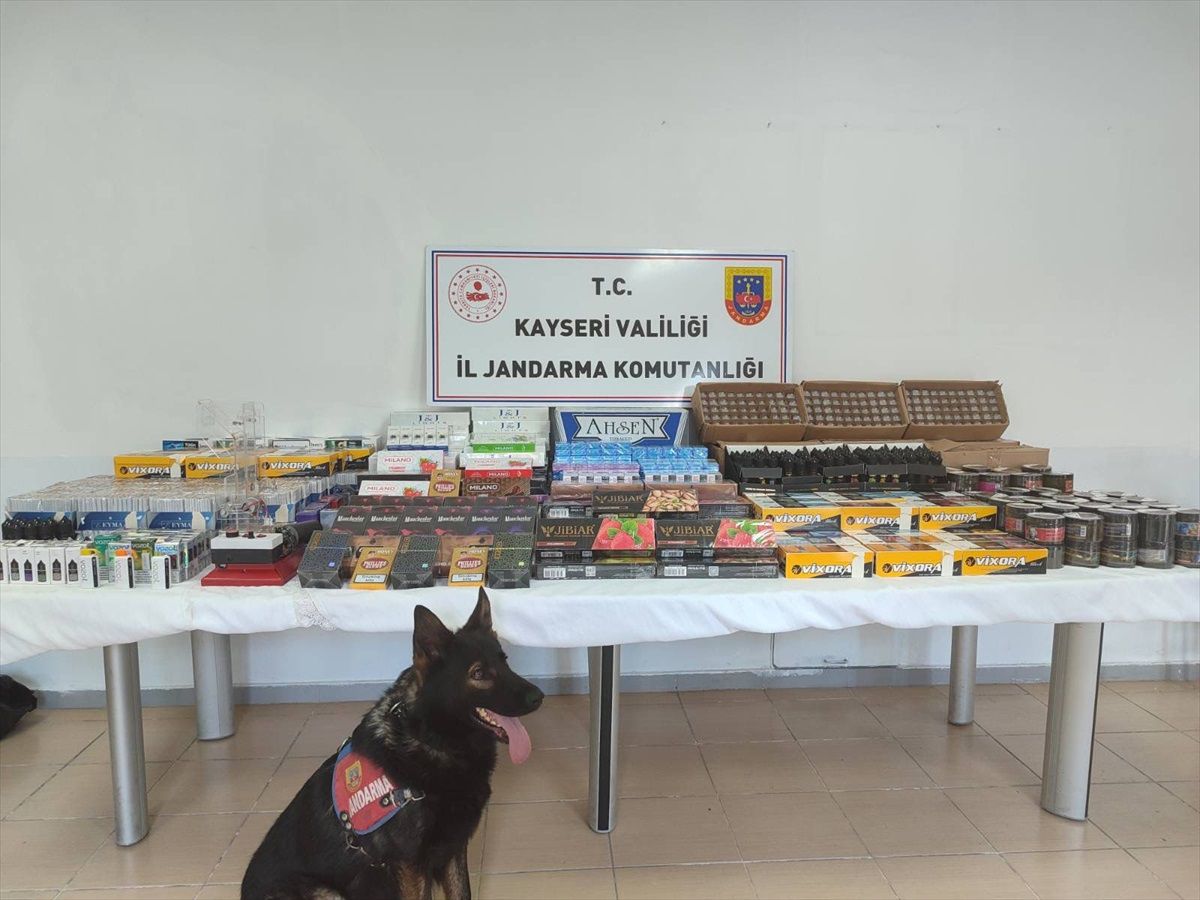 Kayseri\'de kaçak sigara operasyonu: 1 şüpheli gözaltına alındı