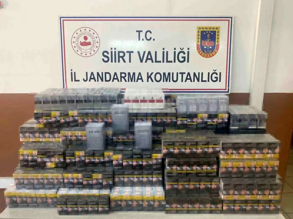 Siirt\'te 5 Bin 55 Paket Kaçak Sigara Ele Geçirildi