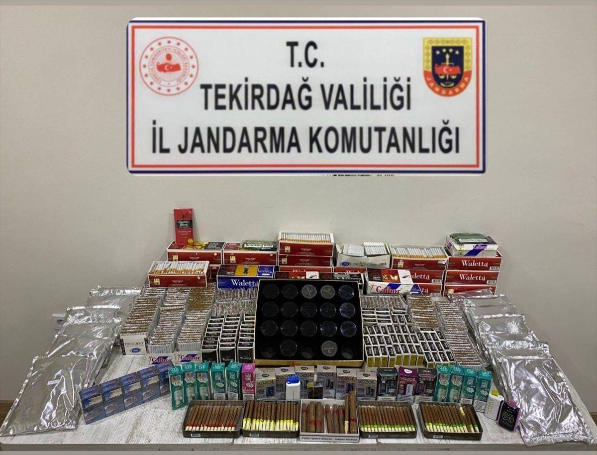 Çerkezköy\'de kaçakçılık operasyonu: 1 şüpheli gözaltına alındı