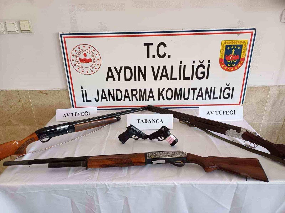 Aydın\'da Ruhsatsız Silah Operasyonu: 10 Silah Yakalandı