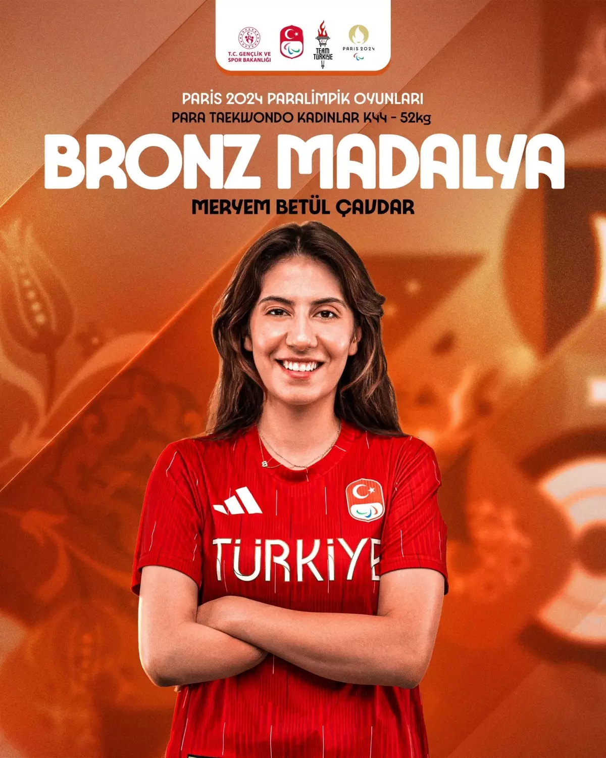 Meryem Betül Çavdar, Paris Paralimpik Oyunları\'nda bronz madalya kazandı