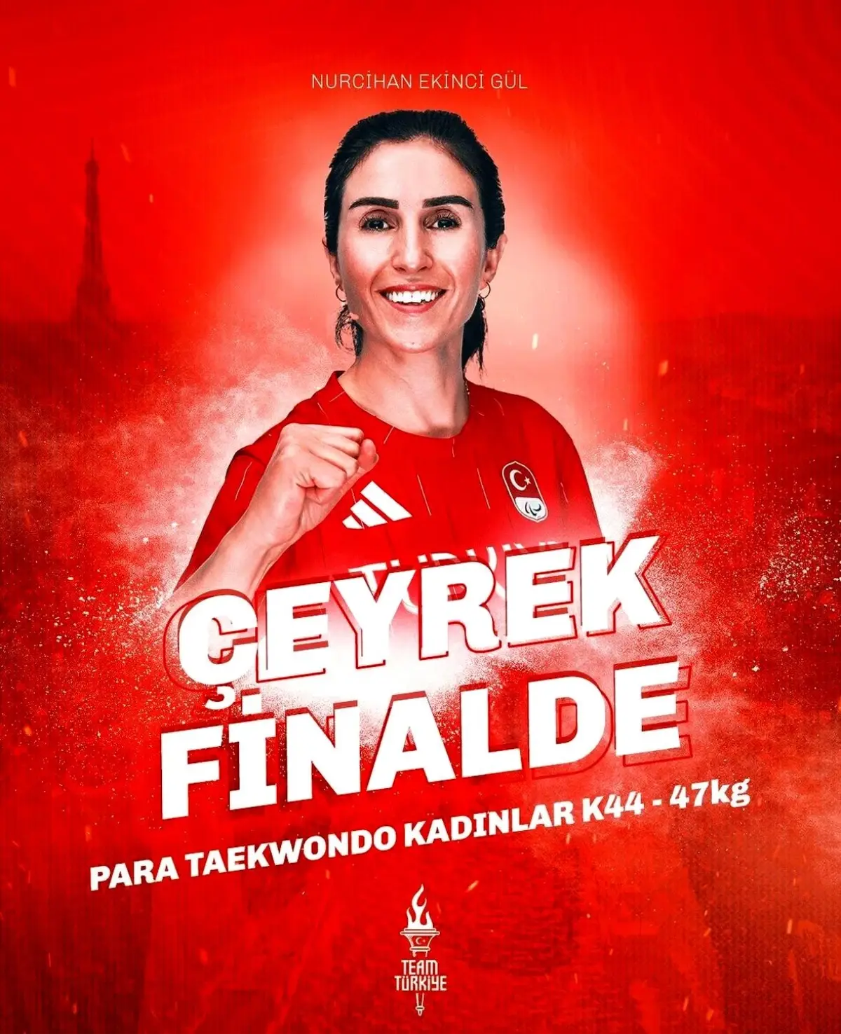 Nurcihan Ekinci Gül, Paralimpik Oyunları\'nda çeyrek finale yükseldi