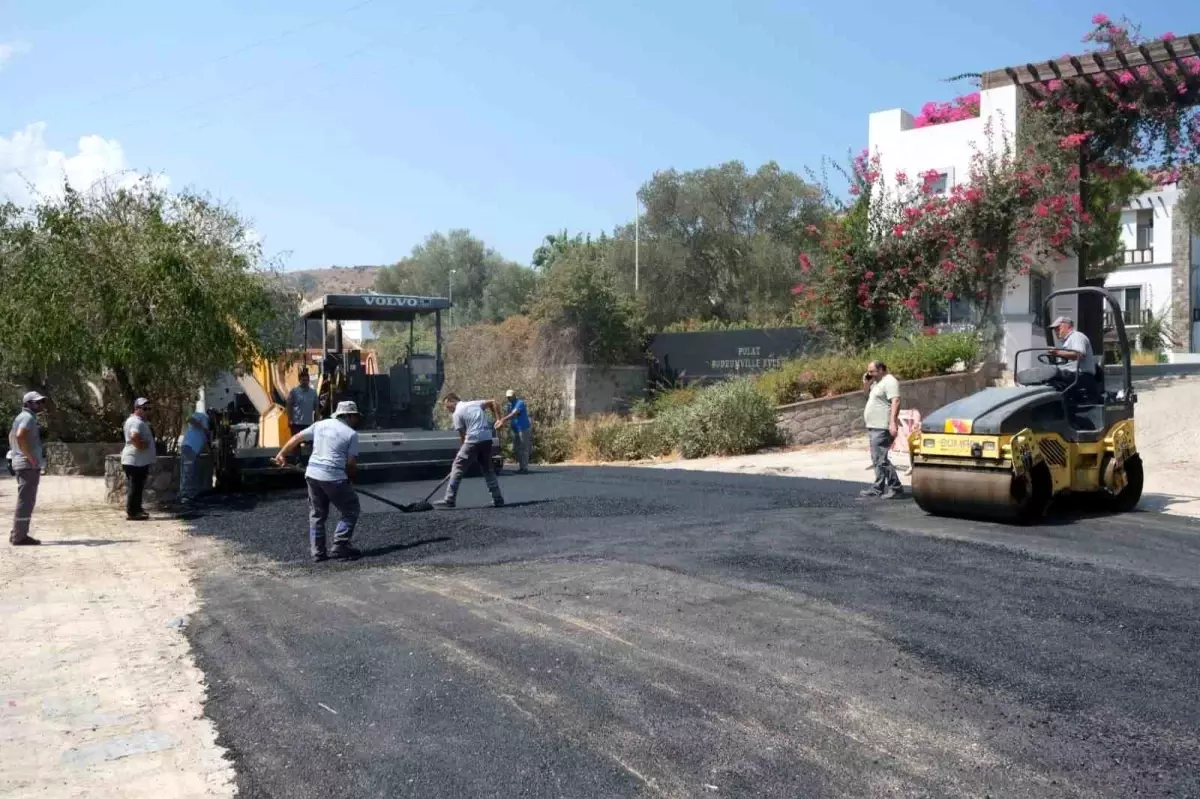 Bodrum Belediyesi Üst Yapı Çalışmalarına Devam Ediyor