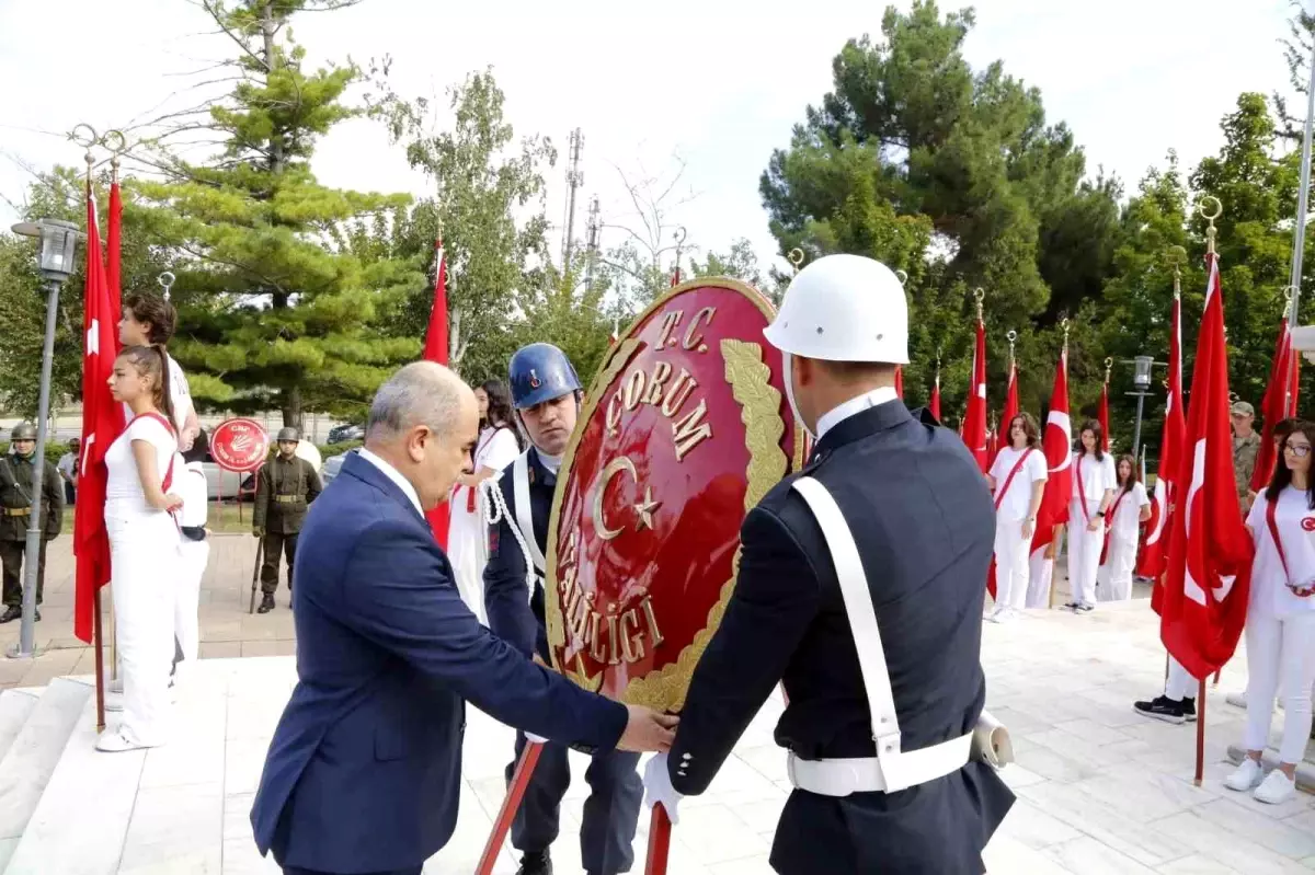 Çorum\'da 30 Ağustos Zafer Bayramı Törenlerle Kutlandı