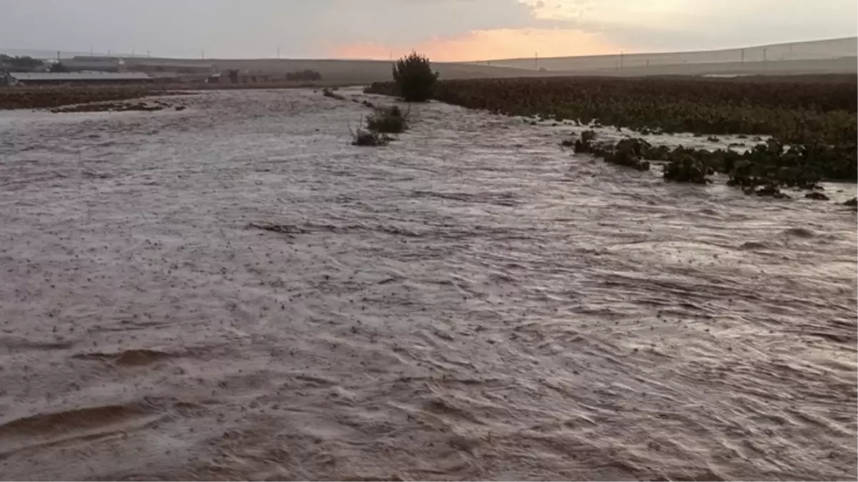 Konya\'nın Yunak ilçesini şiddetli sağanak vurdu, tarım arazilerini su bastı