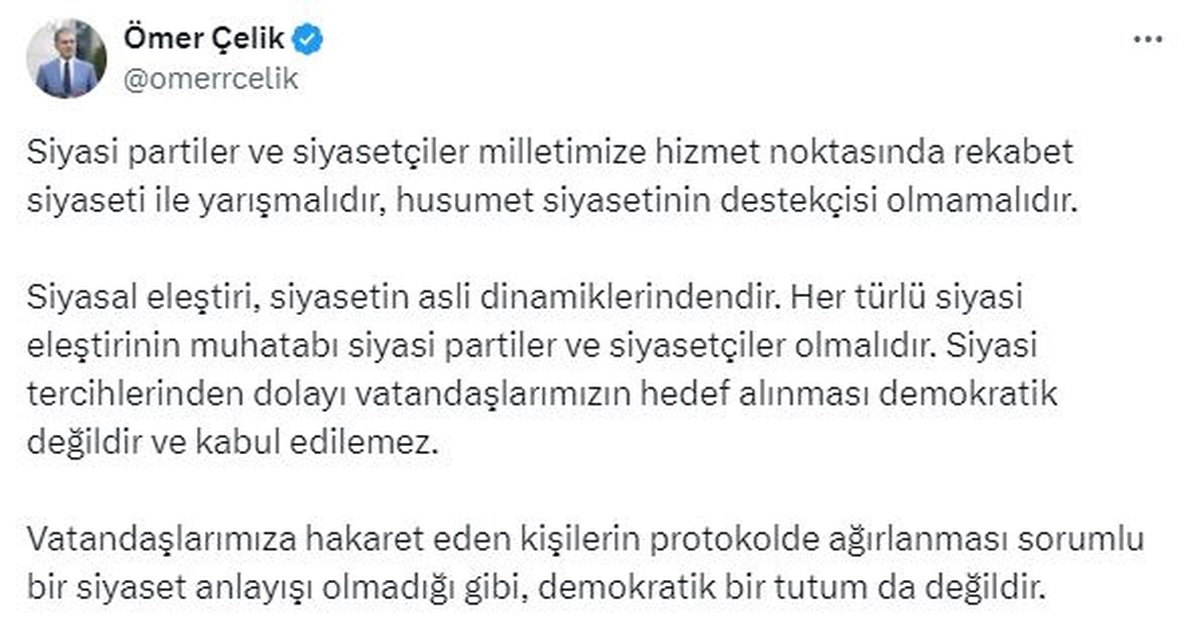 AK Parti Sözcüsü: Nefret söylemlerine kıymet verilmesi tam bir şuursuzluktur