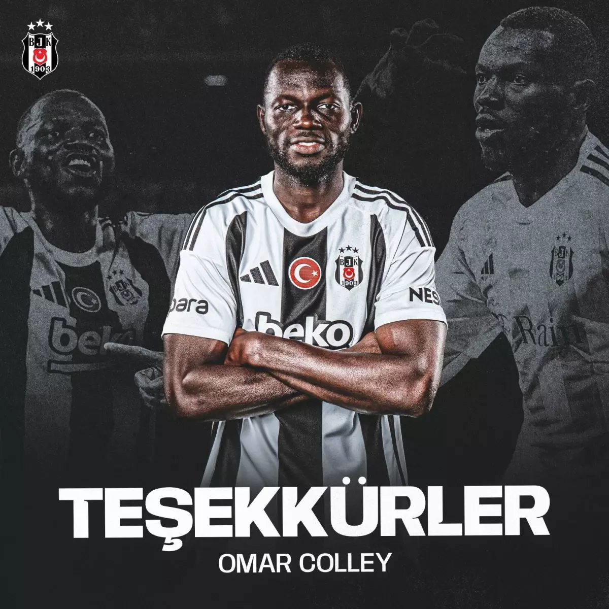 Beşiktaş\'ın stoperi Omar Colley PAOK\'a transfer oldu