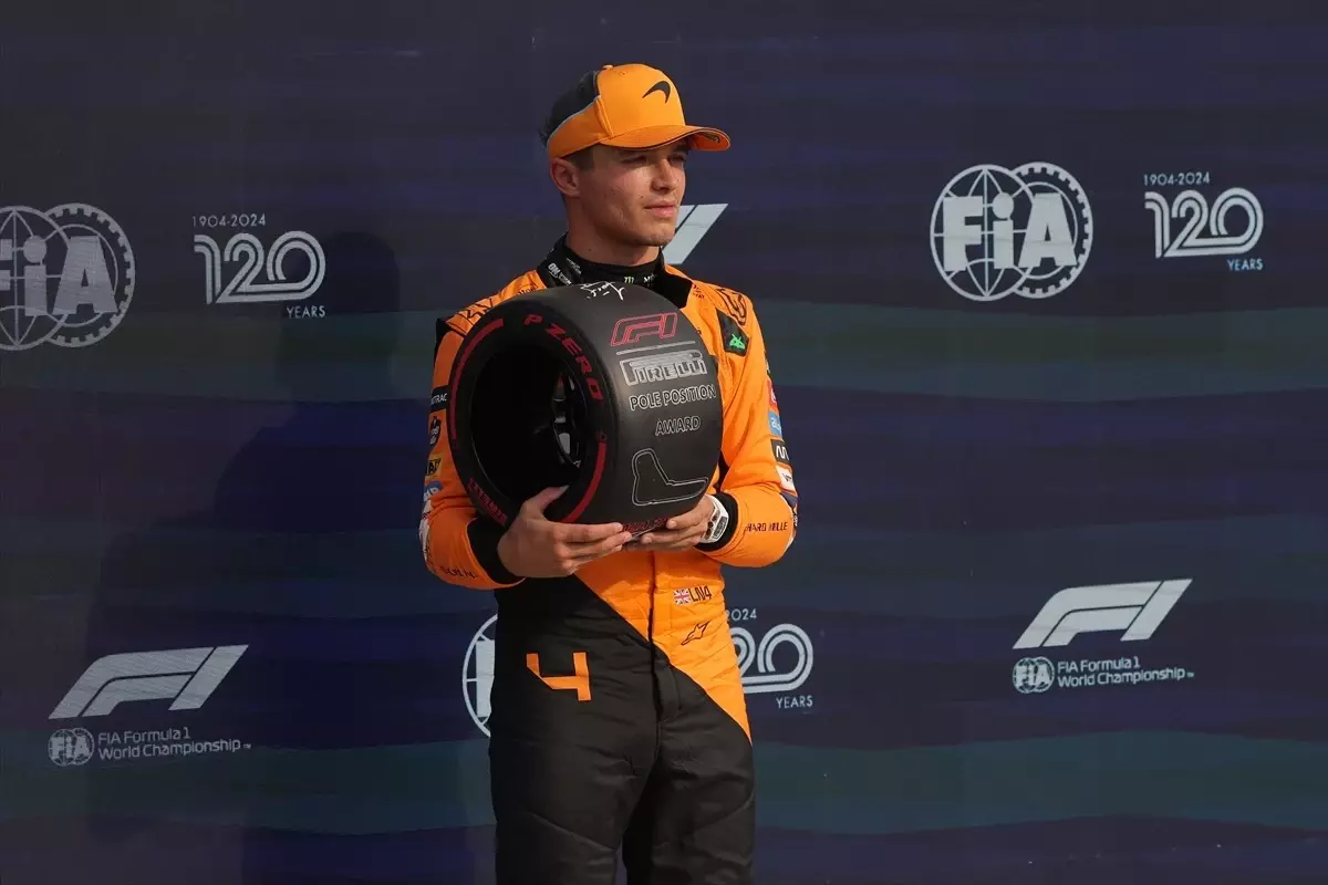 McLaren pilotu Lando Norris, İtalya Grand Prix\'sine ilk sırada başlayacak