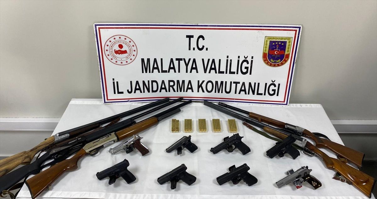 Malatya\'da silah ticareti yaptığı iddiasıyla 6 şüpheli gözaltına alındı