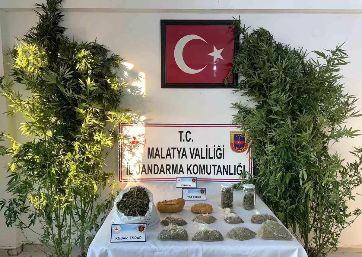 Malatya\'da Uyuşturucu Operasyonunda 685 Gram Esrar Ele Geçirildi