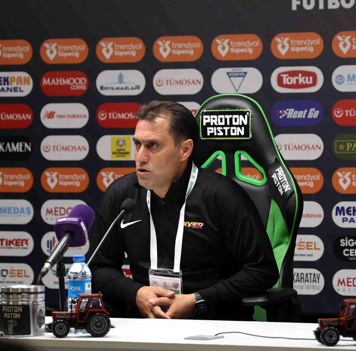 Kayserispor Teknik Sorumlusu Serhat Sütlü: Oyuncularımız istediğimiz her şeyi yapmaya çalıştı
