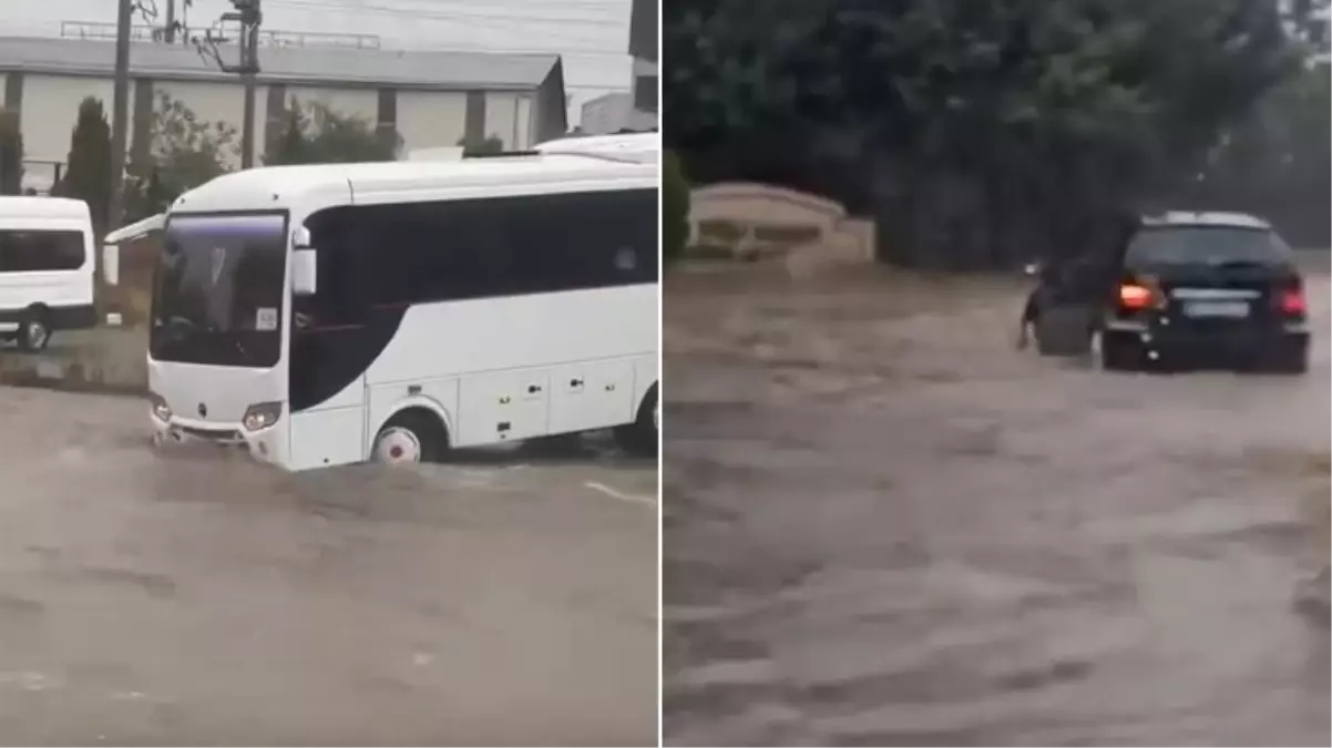 İstanbullunun yağmur sınavı! Yollar göle döndü, sürücüler ilerleyemedi 