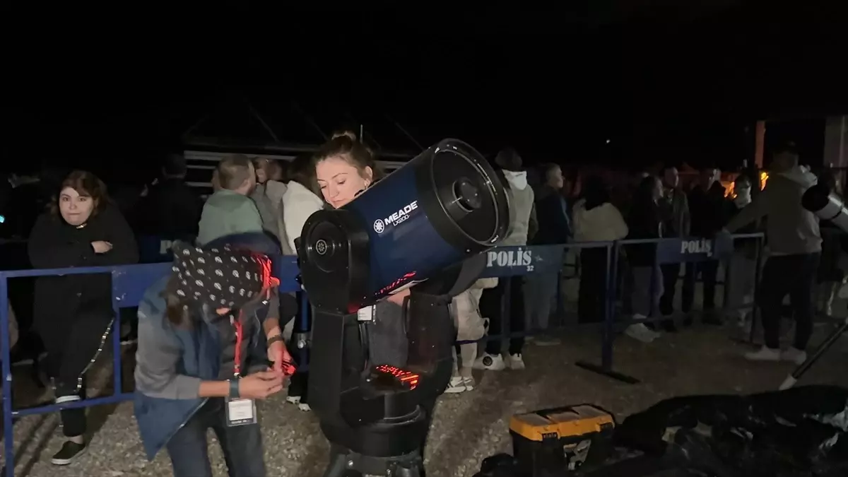 Isparta\'da Davraz Kayak Merkezi\'nde Gökyüzü Gözlem Şenliği düzenlendi