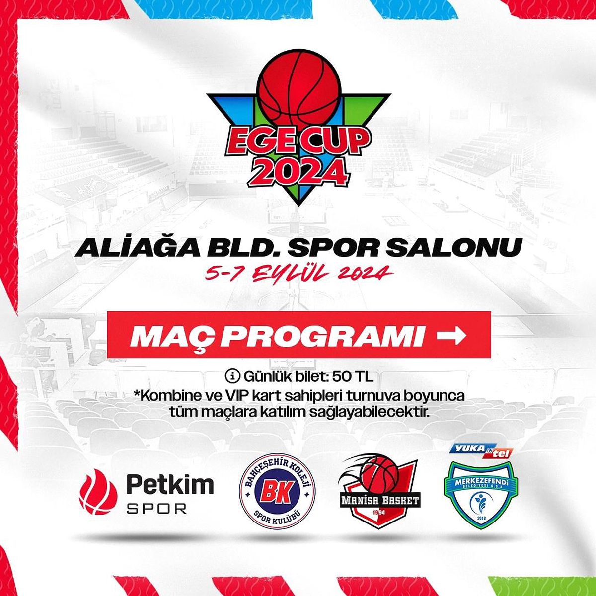 Aliağa Petkimspor, Ege Cup 2024 Basketbol Turnuvası Düzenliyor