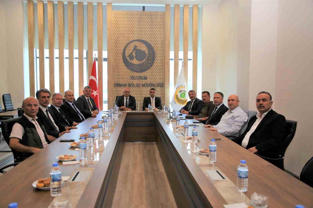 Erzurum Orman Bölge Müdürlüğü\'nde İstişare Toplantısı Yapıldı