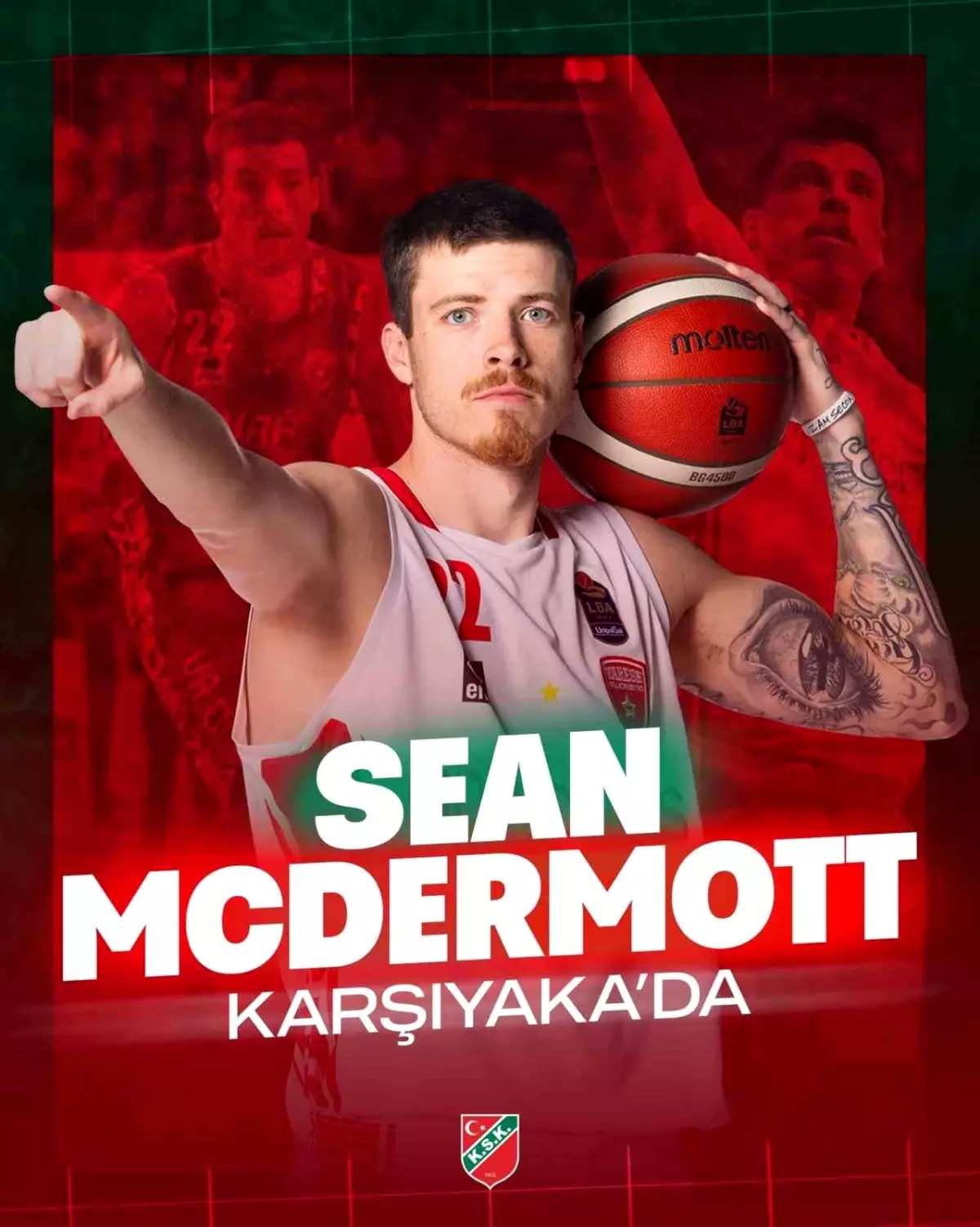 Karşıyaka Basketbol, Sean McDermott\'u kadrosuna kattı