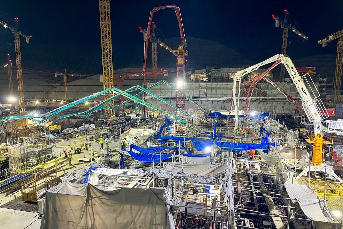 Akkuyu Nükleer Güç Santrali\'nde Türbin Tesisinin Temel Betonu Döküldü