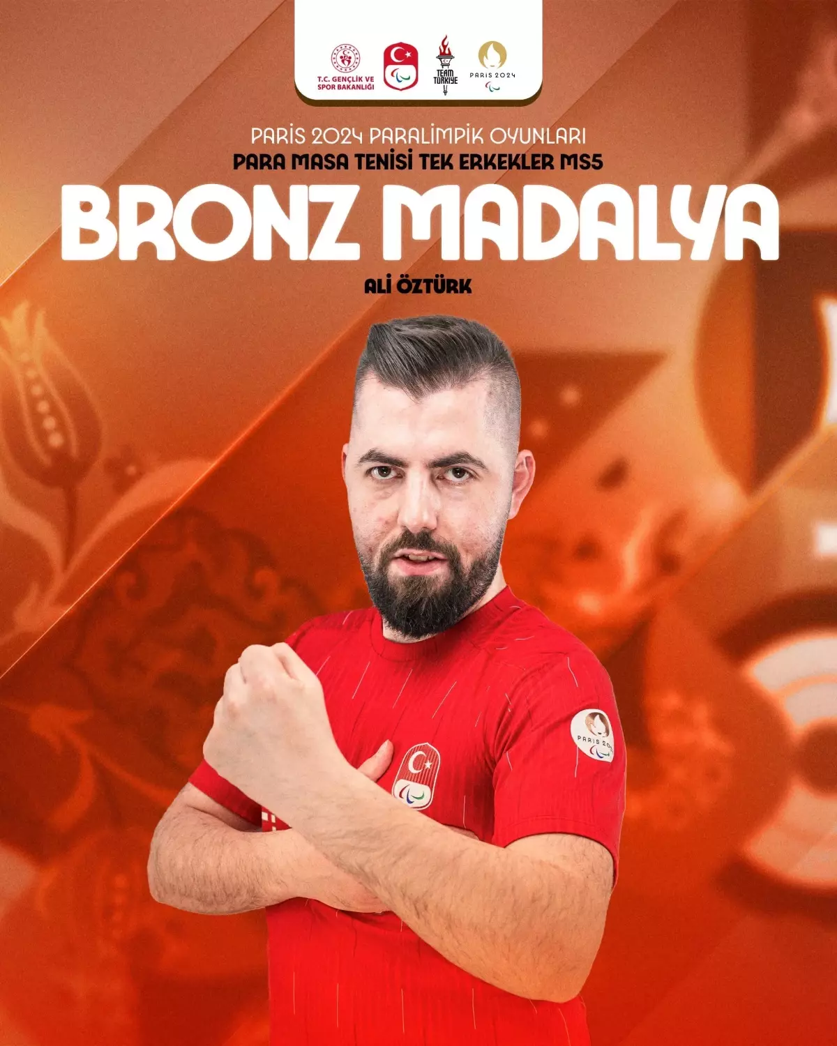 Ali Öztürk, Paris 2024 Paralimpik Oyunları\'nda Bronz Madalya Kazandı