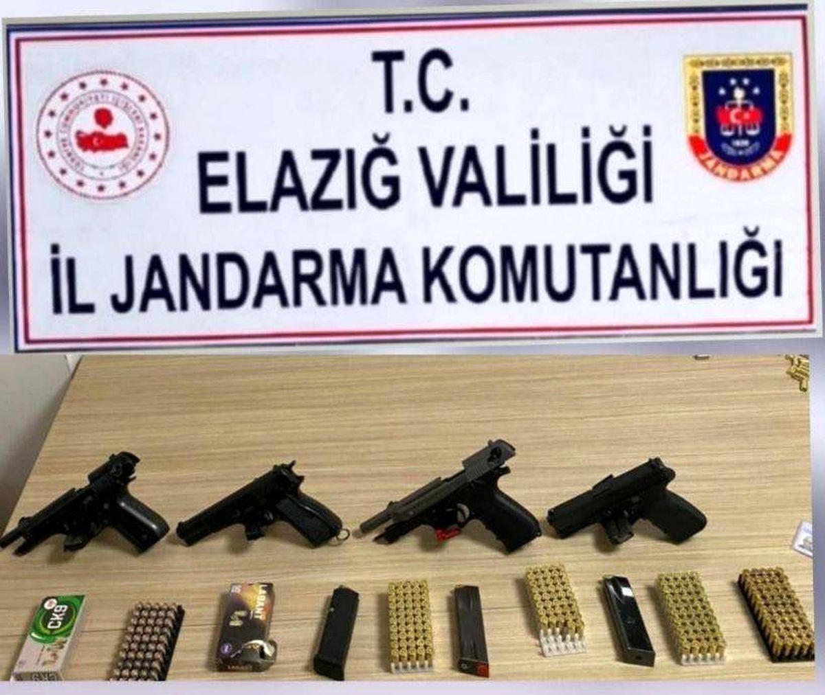 Elazığ\'da Jandarma, Ruhsatsız Silahlarla İlgili Operasyon Düzenledi