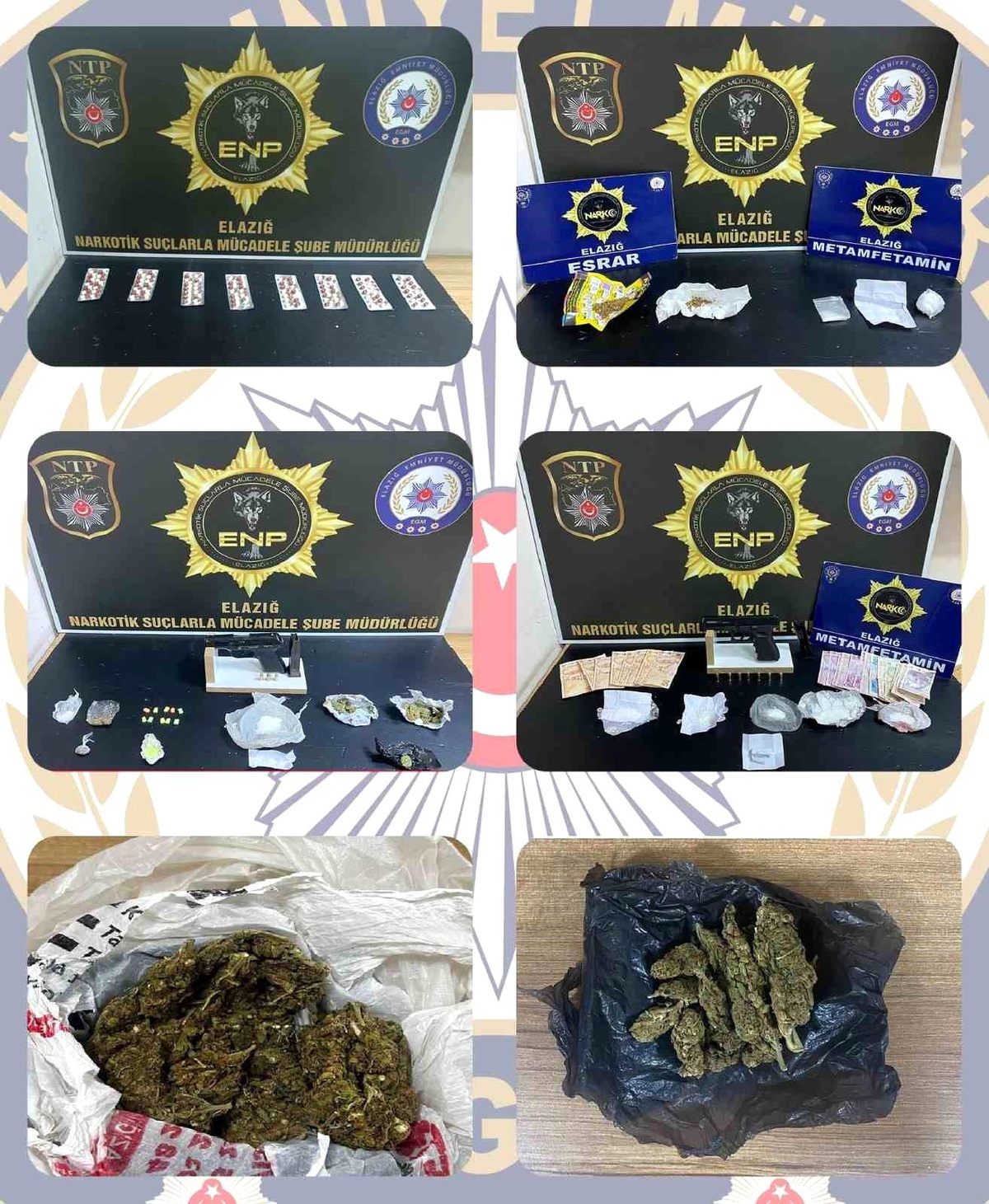 Elazığ\'da Uyuşturucu Operasyonunda 16 Kişi Yakalandı