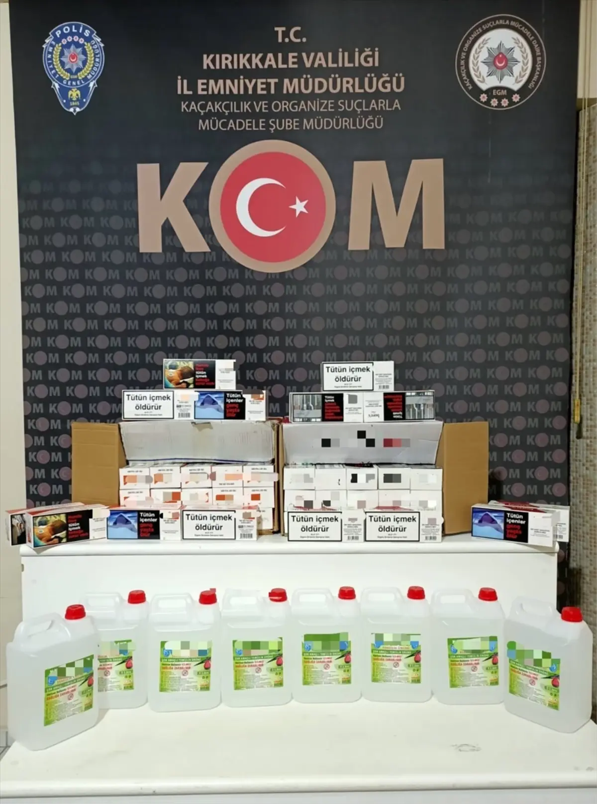 Kırıkkale\'de Kaçakçılıkla Mücadele: 20 Bin Boş Makaron ve 40 Litre Etil Alkol Ele Geçirildi