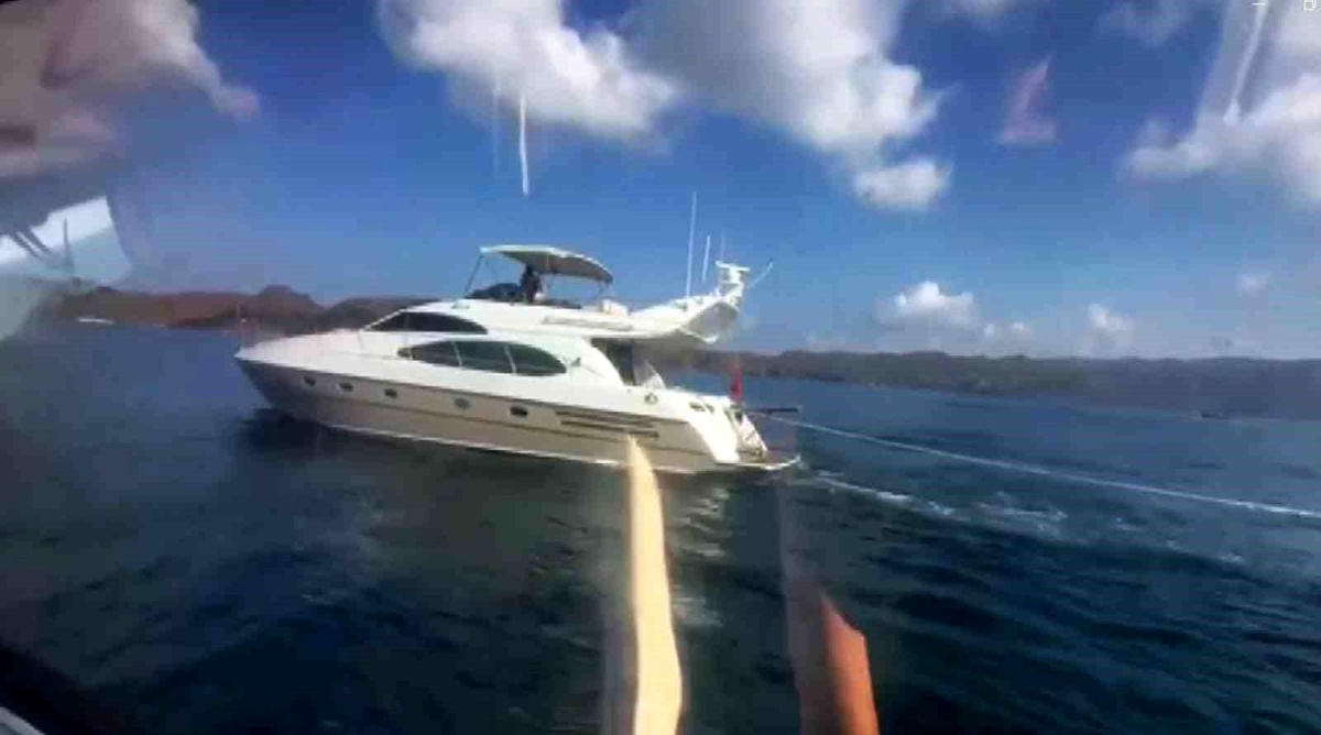 Marmaris\'te Lüks Yatla Düzensiz Göçmen Kaçakçılığına Operasyon