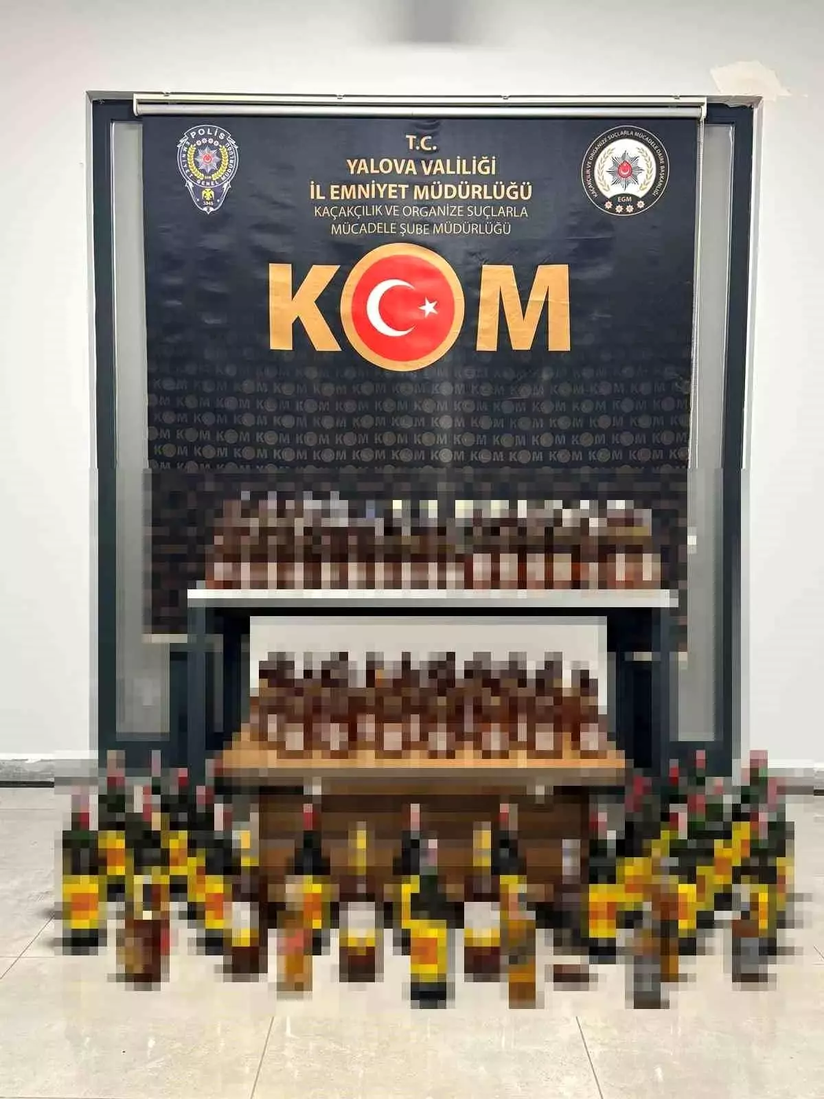 Yalova\'da Kaçak Alkol Operasyonu: 130 Litre Ele Geçirildi