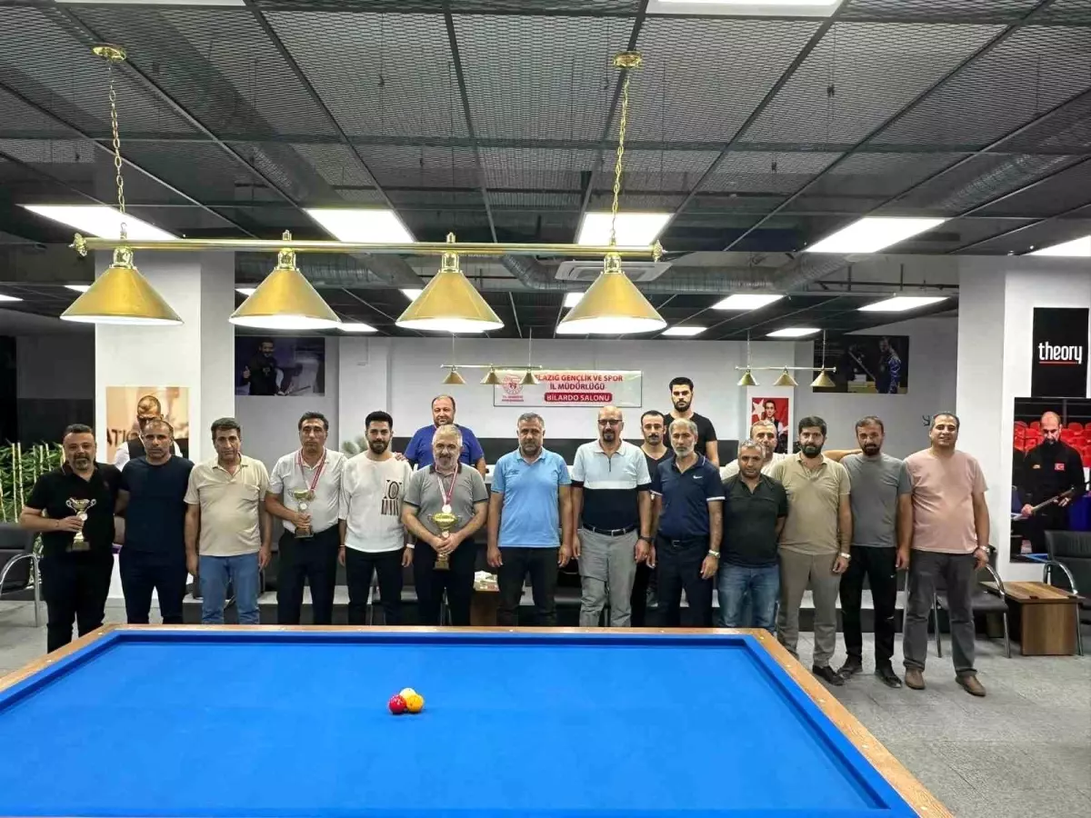 Elazığ\'da 2. Etap 3 Bant Bilardo İl Şampiyonası Tamamlandı