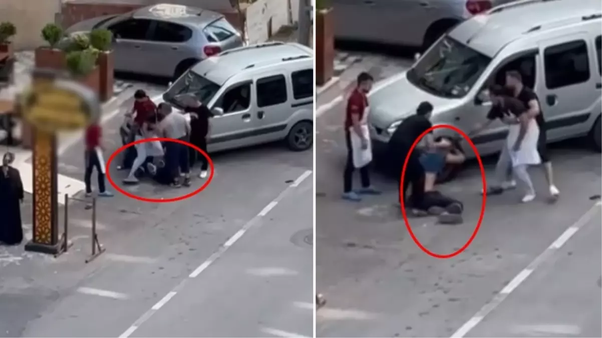 Genç kadını telefonla taciz edip kafeyi basan eşini öldüresiye dövdüler