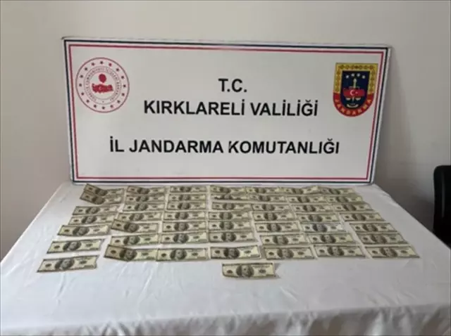 Kırklareli'nde sahte dolar operasyonu! Üzerinden sahte 5 bin dolar çıktı