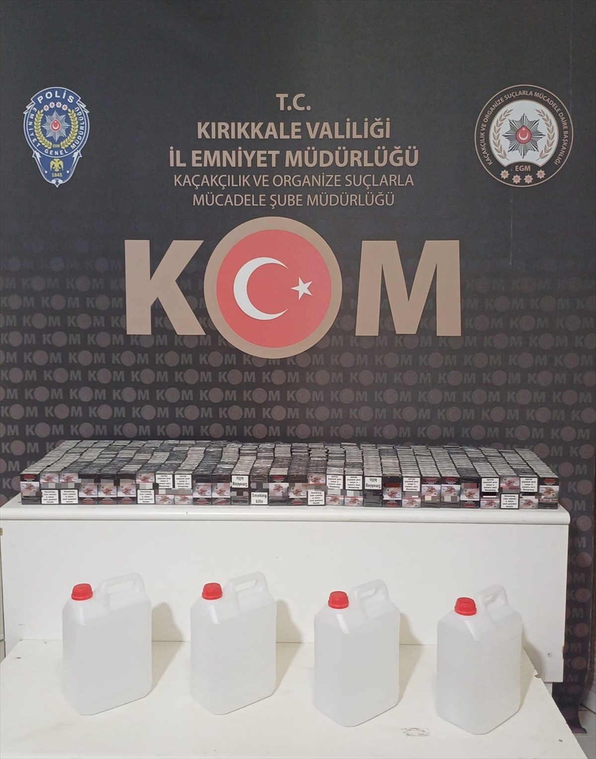 Kırıkkale\'de Kaçak Sigara ve Alkol Operasyonu: 2 Gözaltı