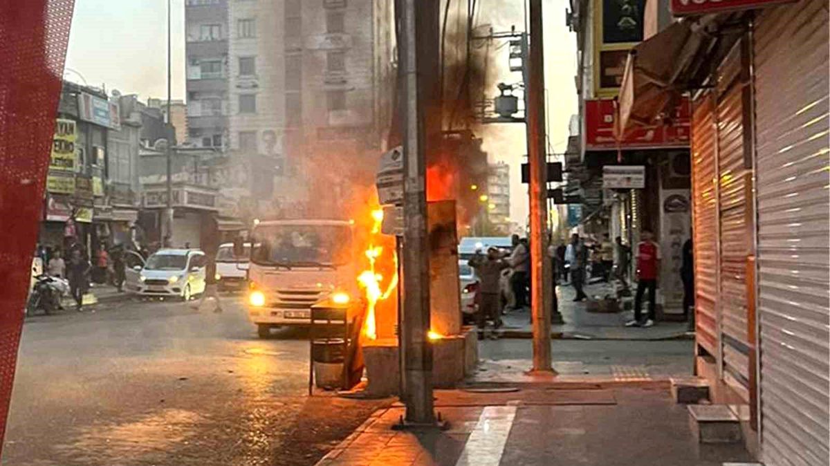 Kızıltepe\'de Elektrik Panosu Yangını