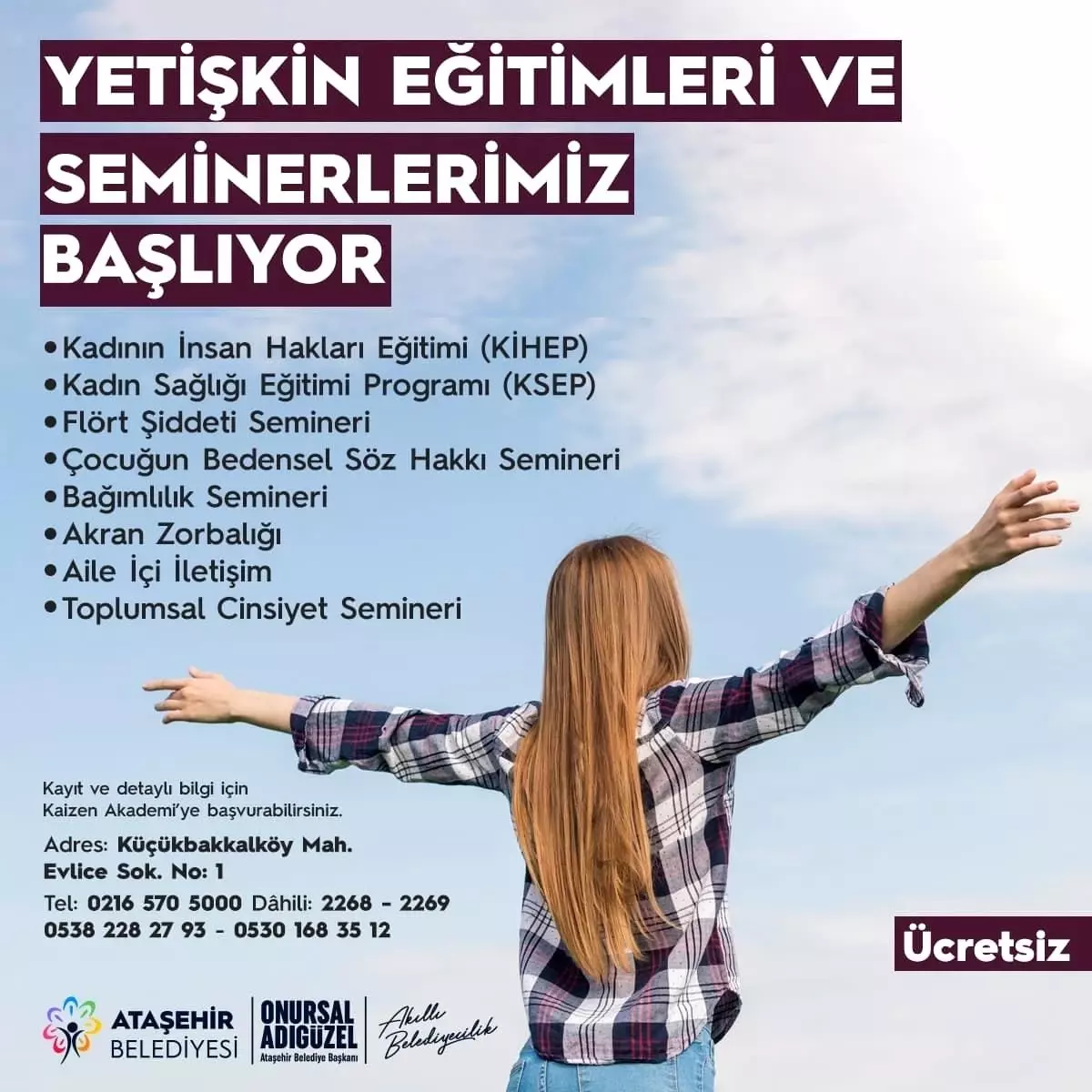 Ataşehir Belediyesi, Kadın Hakları ve Sağlığı Konularında Eğitimler ve Seminerler Sunuyor