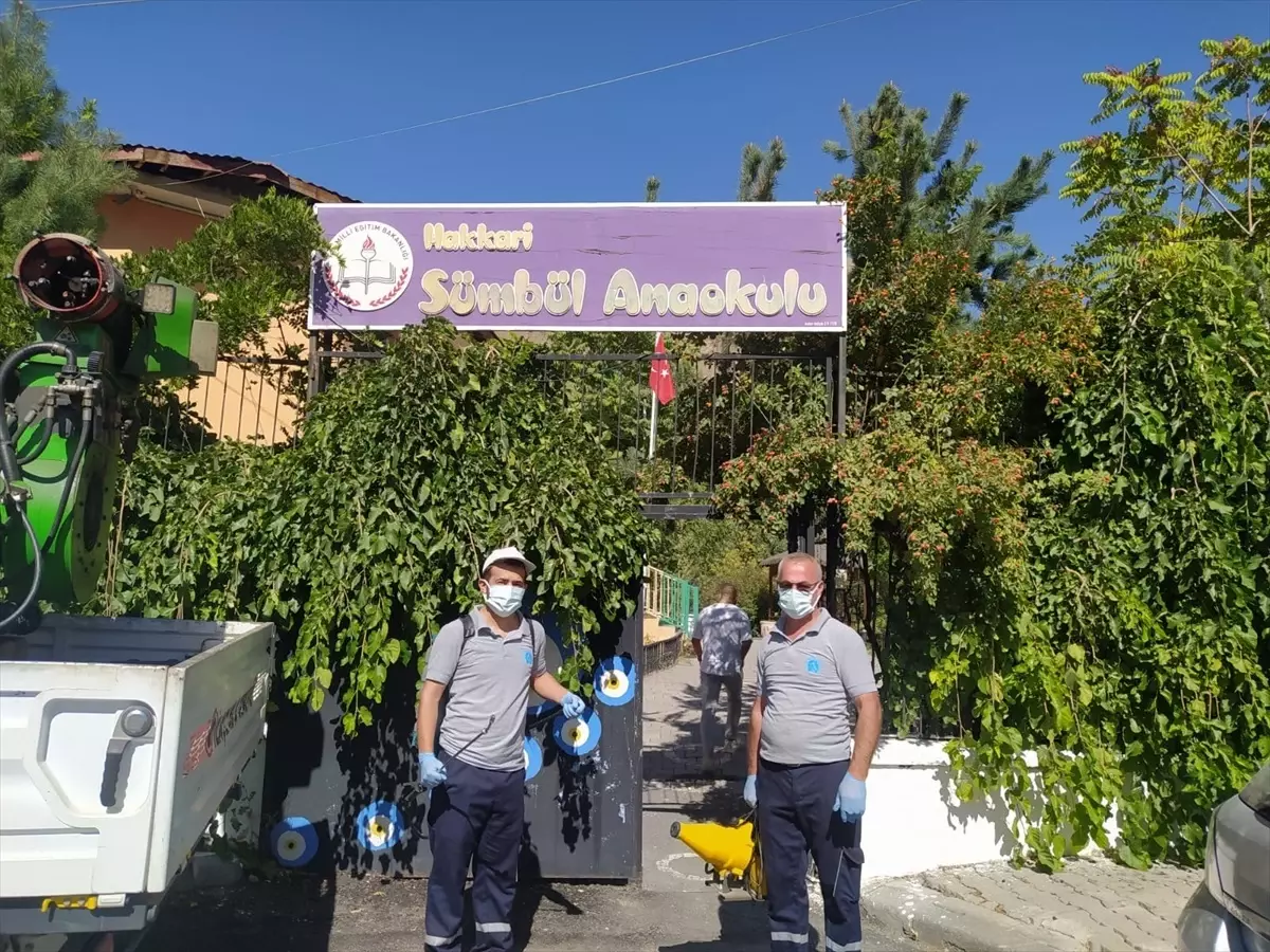 Hakkari\'de Okul Yurtlarına İlaçlama