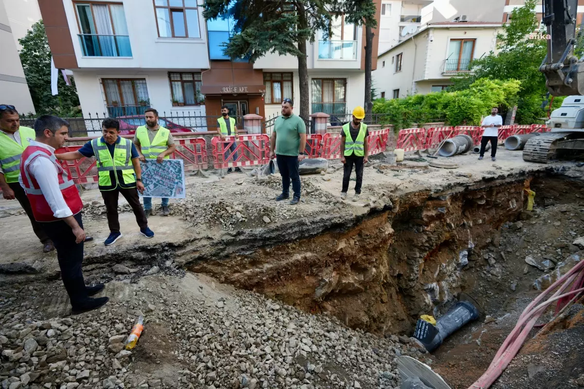 Kartal Belediyesi, Çavuşoğlu Mahallesi\'nde Altyapı Çalışmalarını Sürdürüyor