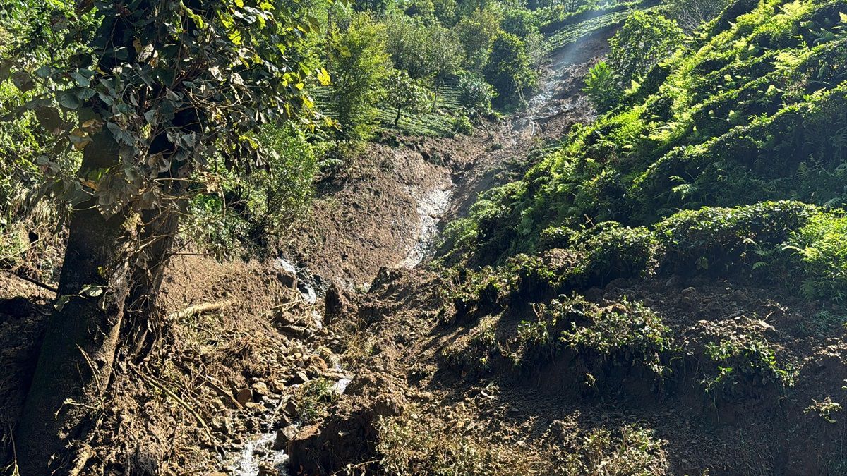 Rize\'de Sağanak Hasar Tespit Çalışmaları Devam Ediyor