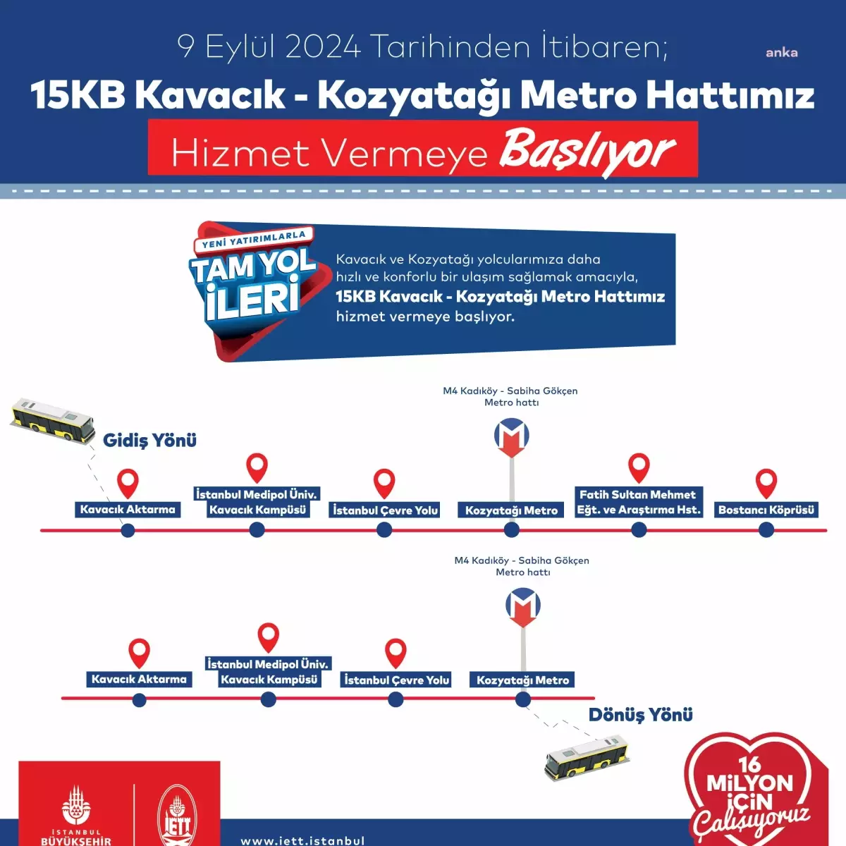 İstanbul\'da 15KB Otobüs Hattı Yeniden Hizmete Açılıyor