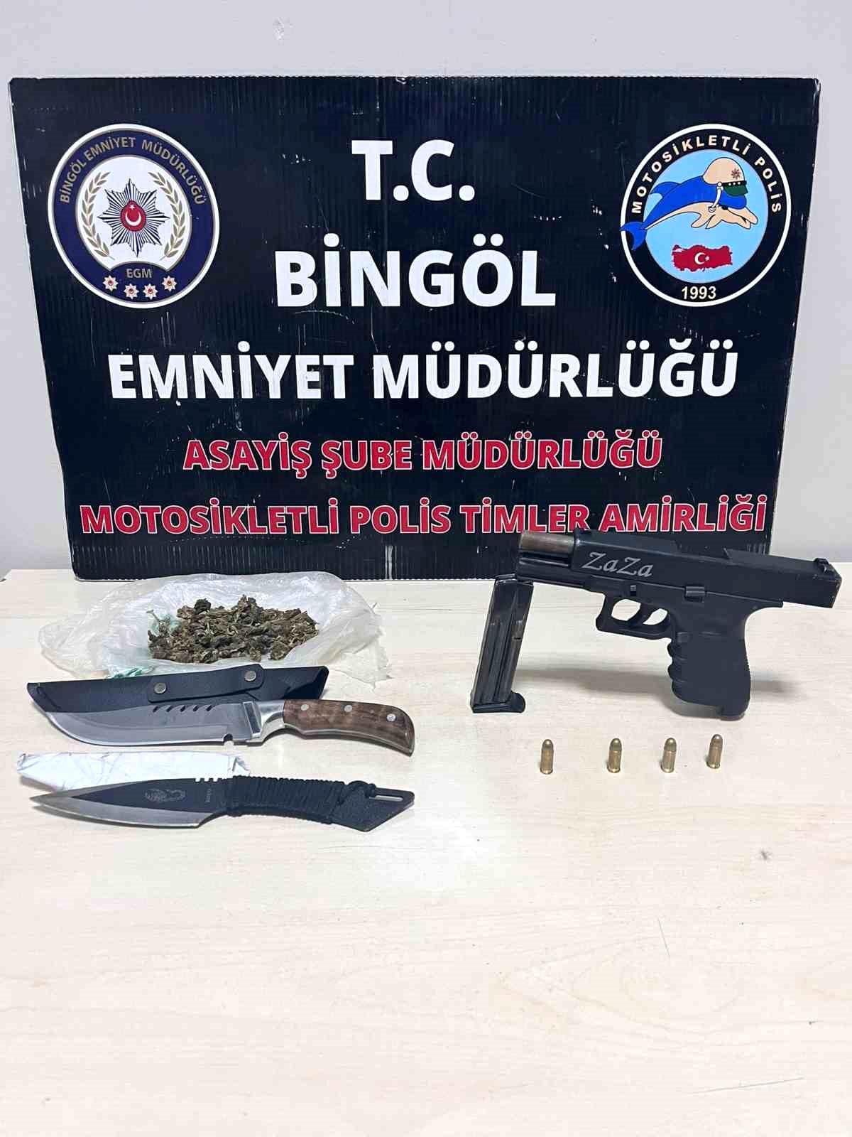 Bingöl\'de Motosikletli Polis Uygulaması