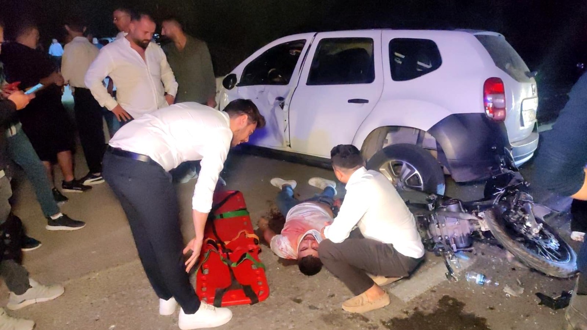 Bursa\'da Düğün Önünde Trafik Kazası