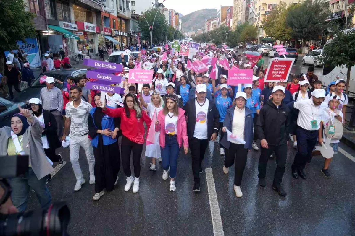 Muş\'ta Onkoloji Günleri Farkındalık Yürüyüşü