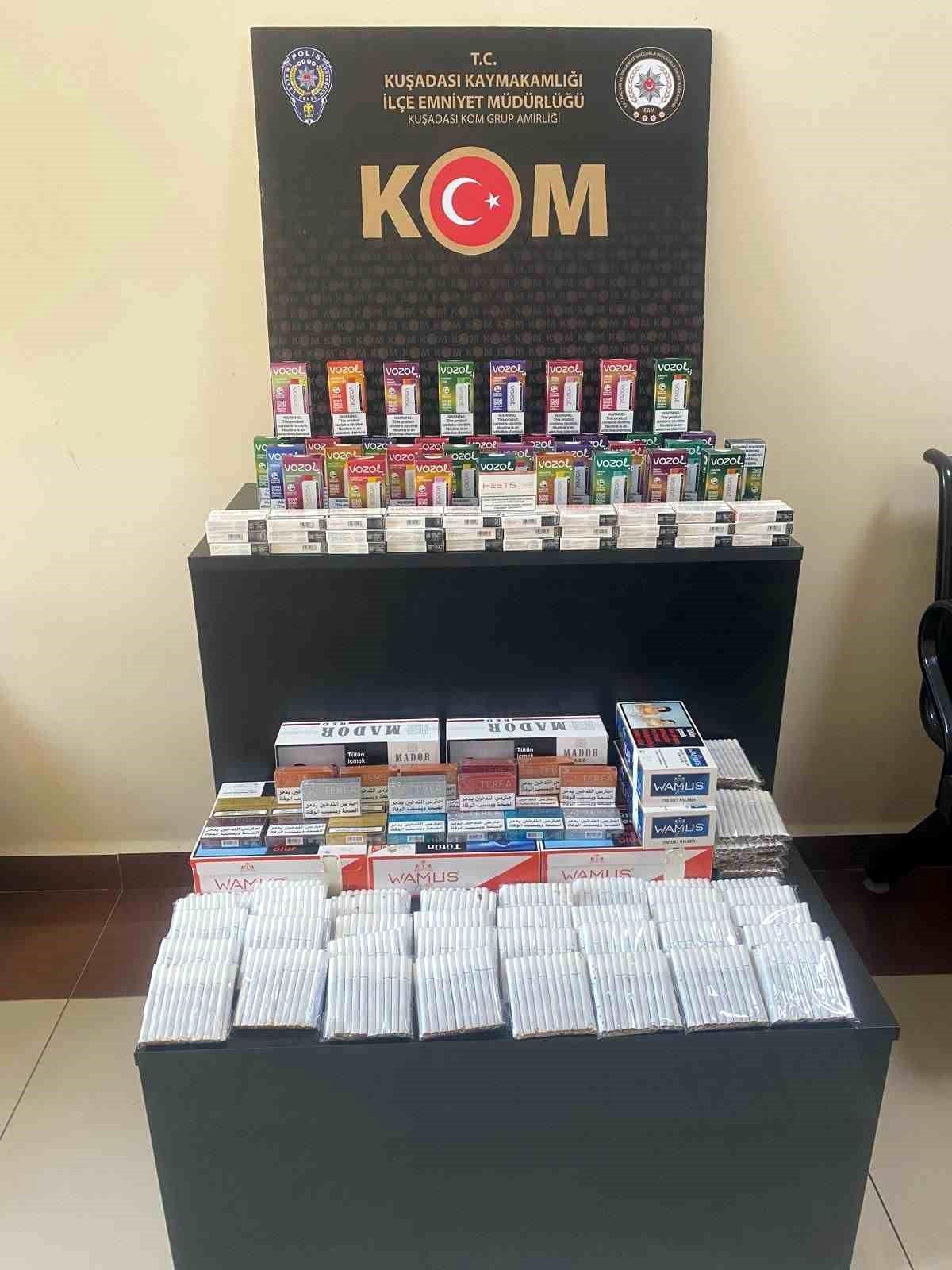 Kuşadası\'nda Kaçak Sigara Operasyonu