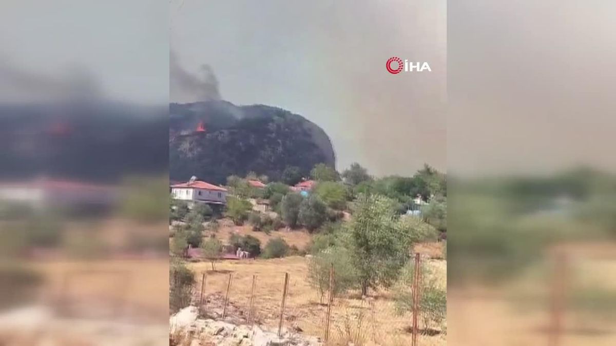 Muğla\'daki orman yangınında müdahale çalışmaları devam ediyor